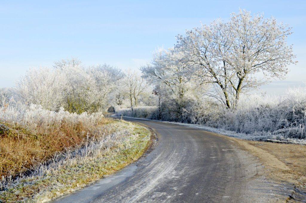 Icy Roads for Thanksgiving in Georgia