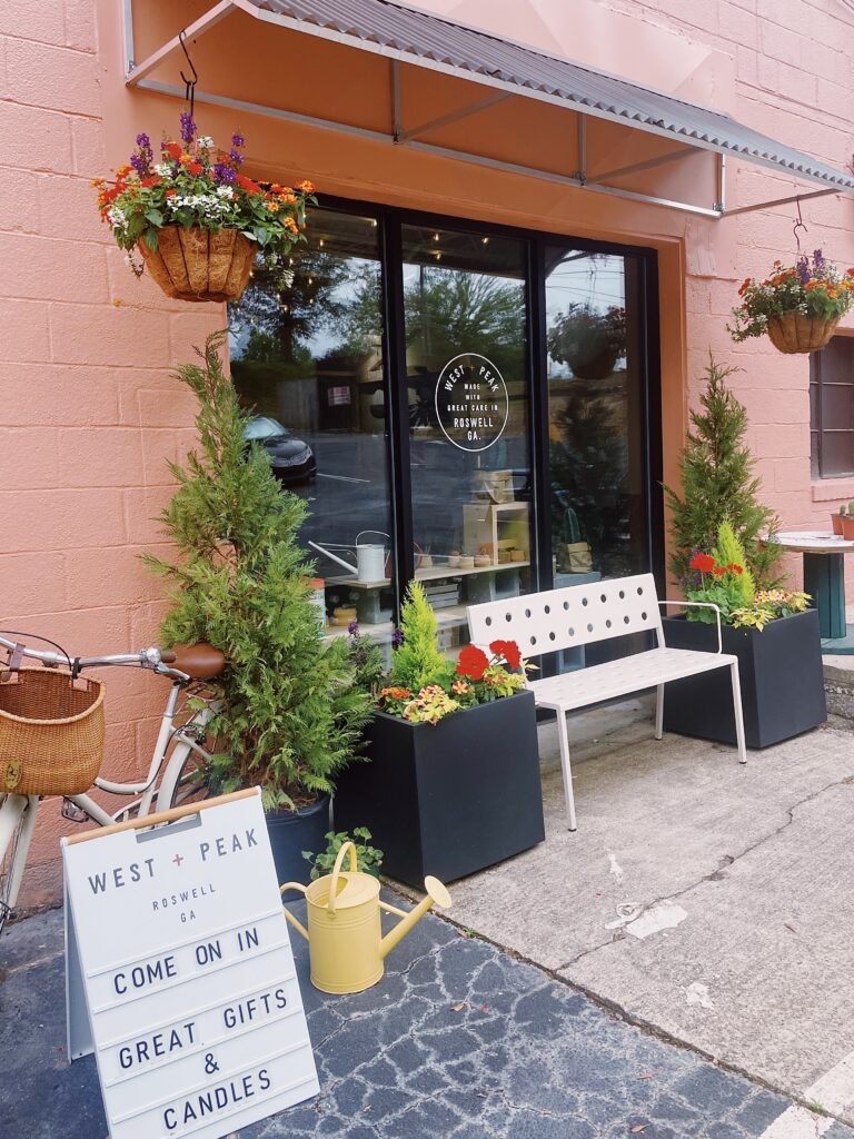 Storefront of WEST + PEAK in roswell, Georgia